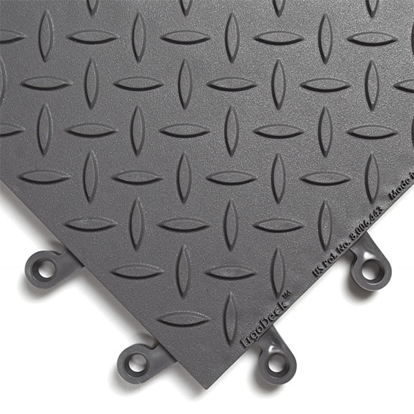 ErgoDeck DiamondPlate AntiFatigue Mats are Work Rubber Mats